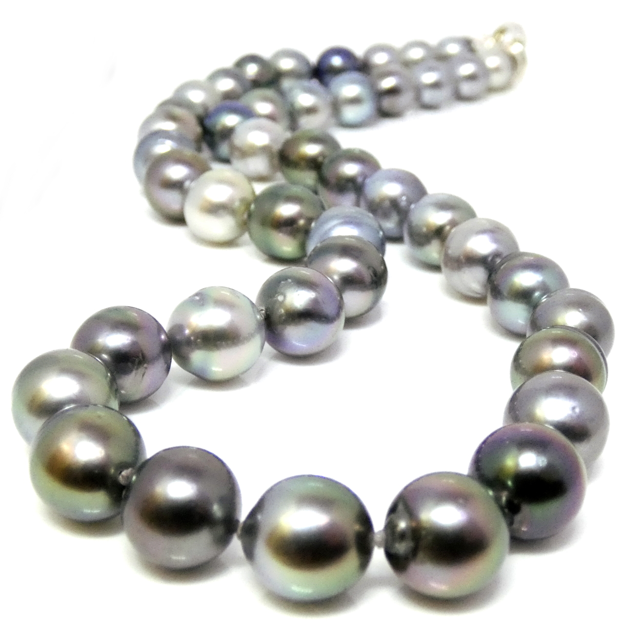 Multicoloured Tahitian Roundish Pearls Necklace